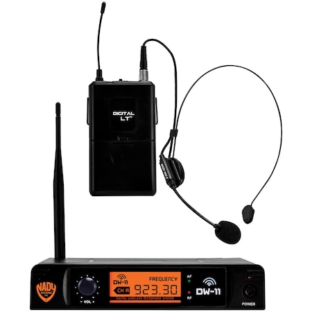 Nady Wireless Single-Channel Microphone System with Digital LT HM-3 Headset DW-11-HM-ANY